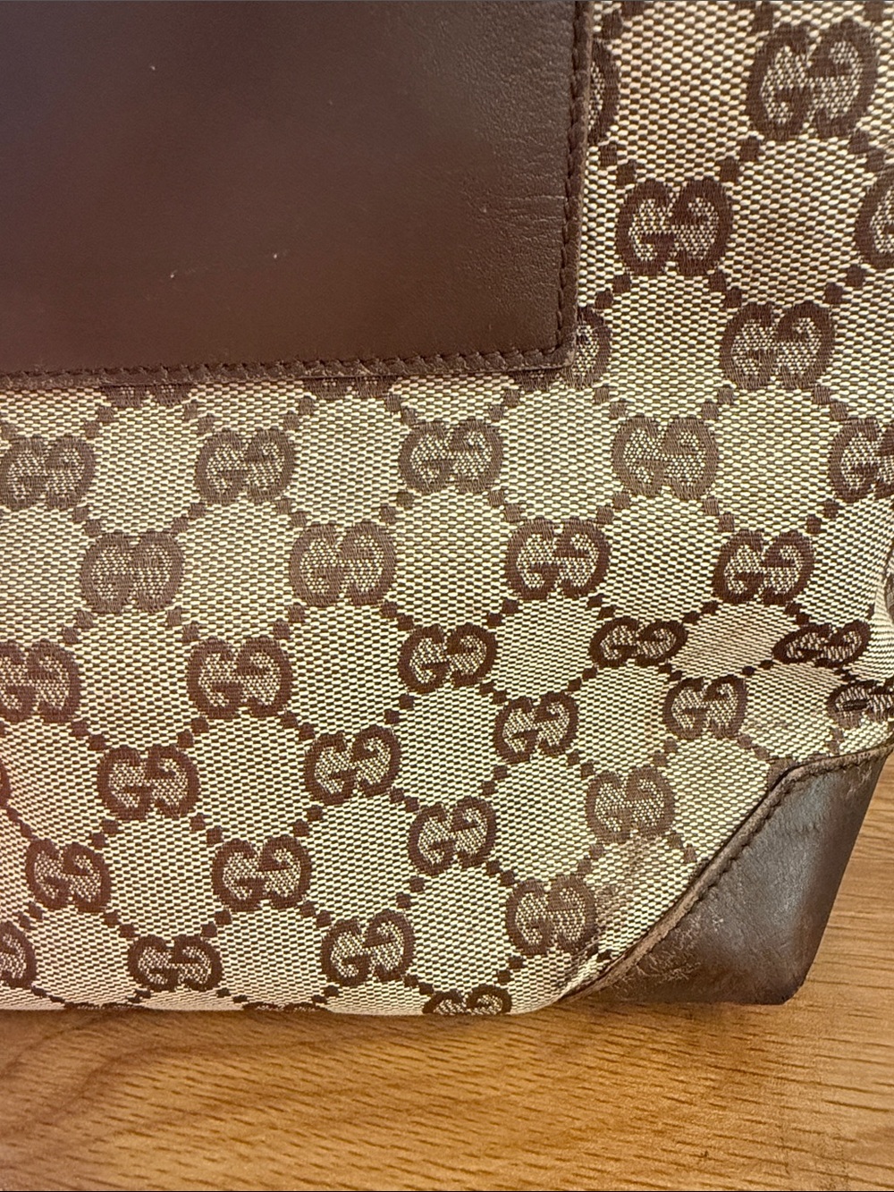 Gucci Beige and Brown GG Canvas Messenger Bag - Picture 13 of 13
